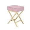 Coleen Side Table (Pink/ Gold)