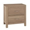 Tide and Timber Clear Oak 2-drawer Nightstand