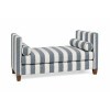 Tide and Timber Grey Oak Blue Stripe Upholstered Daybed