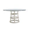 Escape 54 Inch Round Glass Dining Table