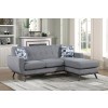 Everton Sofa Chaise Living Room Set (Gray)