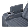 Cyber Blue Power Recliner w/ Power Headrest, Air Massage, Heat and LED Lighting