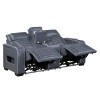 Cyber Blue Power Reclining Console Loveseat w/ Power Headrests, Wireless Speakers, Air Massage, Heat and LED Lighting