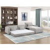 Cumulus Gray Convertible Sectional Set w/ Charging Ports