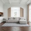 Cumulus Gray Convertible Sectional Set w/ Charging Ports