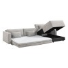 Cumulus Gray Convertible Sectional Set w/ Charging Ports