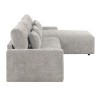 Cumulus Gray Convertible Sectional Set w/ Charging Ports
