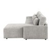 Cumulus Gray Convertible Sectional Set w/ Charging Ports