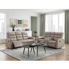 Metric Taupe Reclining Living Room Set