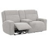 Caleb Taupe Auto-Glide Power Reclining Living Room Set w/ Power Headrests