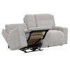 Caleb Taupe Auto-Glide Power Reclining Living Room Set w/ Power Headrests