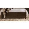 Lodge and Loft Dark Oak Sedona Brown Upholstered Storage Bed