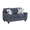 Bennett Blue Loveseat