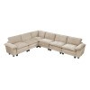 Dublin Taupe 6-Piece Sectional