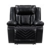 Huron Black Power Reclining Living Room Set w/ LED