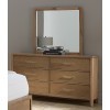 Nordhaven Clear Maple Bedroom Set w/ Pure White Upholstered Bed