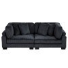 Traverse Black Loveseat