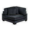Traverse Black Corner Seat