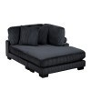 Traverse Black Reversible Chaise