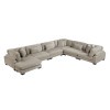 Traverse Taupe 6-Piece Modular Sectional w/ Reversible Chaise