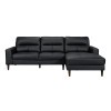 Lewes Sectional w/ Right Chaise (Black)