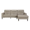 Lewes Sectional w/ Right Chaise (Latte)
