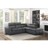 Barre Right Chaise Sectional w/ Pull-Out Bed