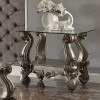 Versailles Glass Top End Table