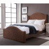 Seaside Upholstered Bed (Dark Rush)