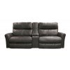 Mara Power Lay Flat Reclining Console Sofa w/ Voice Commands (Anthracite)