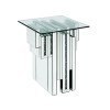 Noralie Glass Top End Table