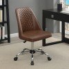 Brown Armless Office Chair