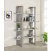 Grey Driftwood and Cement Bookcase