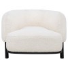 Lawler Ivory and Black Accent Chair