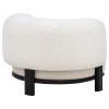 Lawler Ivory and Black Accent Chair