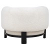 Lawler Ivory and Black Accent Chair