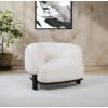 Lawler Ivory and Black Accent Chair