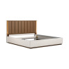 Pavira Walnut Platform Bed w/ LED Lighting