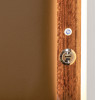 Pavira Walnut Platform Bed w/ LED Lighting