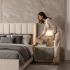 Pavira Stone Platform Bedroom Set w/ LED Lighting
