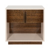 Pavira Walnut 1 Drawer Nightstand w/ LED Lighting