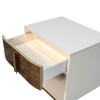 Pavira Walnut 1 Drawer Nightstand w/ LED Lighting