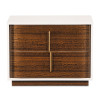 Pavira Walnut Platform Bed w/ LED Lighting