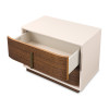 Pavira Walnut Platform Bed w/ LED Lighting