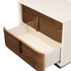 Pavira Walnut Platform Bed w/ LED Lighting
