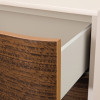 Pavira Walnut Platform Bed w/ LED Lighting