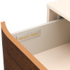 Pavira Walnut Platform Bed w/ LED Lighting
