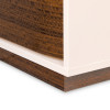 Pavira Walnut Platform Bed w/ LED Lighting