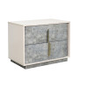 Pavira Stone Platform Bed w/ LED Lighting