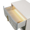 Pavira Stone Platform Bed w/ LED Lighting